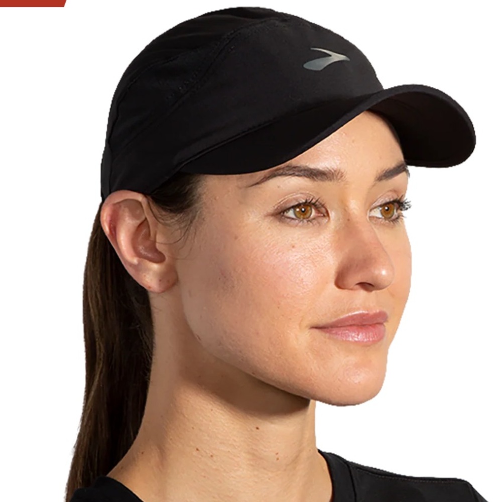 Brooks Black Running Cap